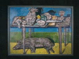 Stilleben mit Rembrandts Schwein