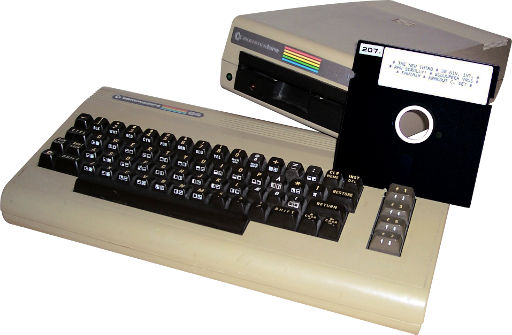 Commodore C64 mit Diskettenlaufwerk VC1541